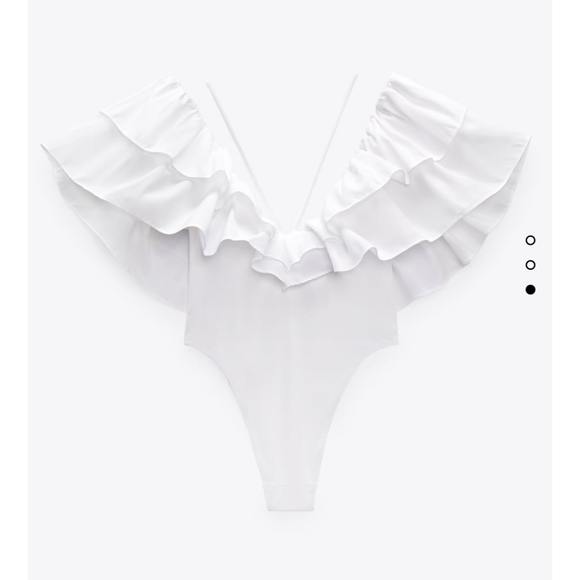NWT Zara large ruffle swimsuit 🩱 - Picture 5 of 9